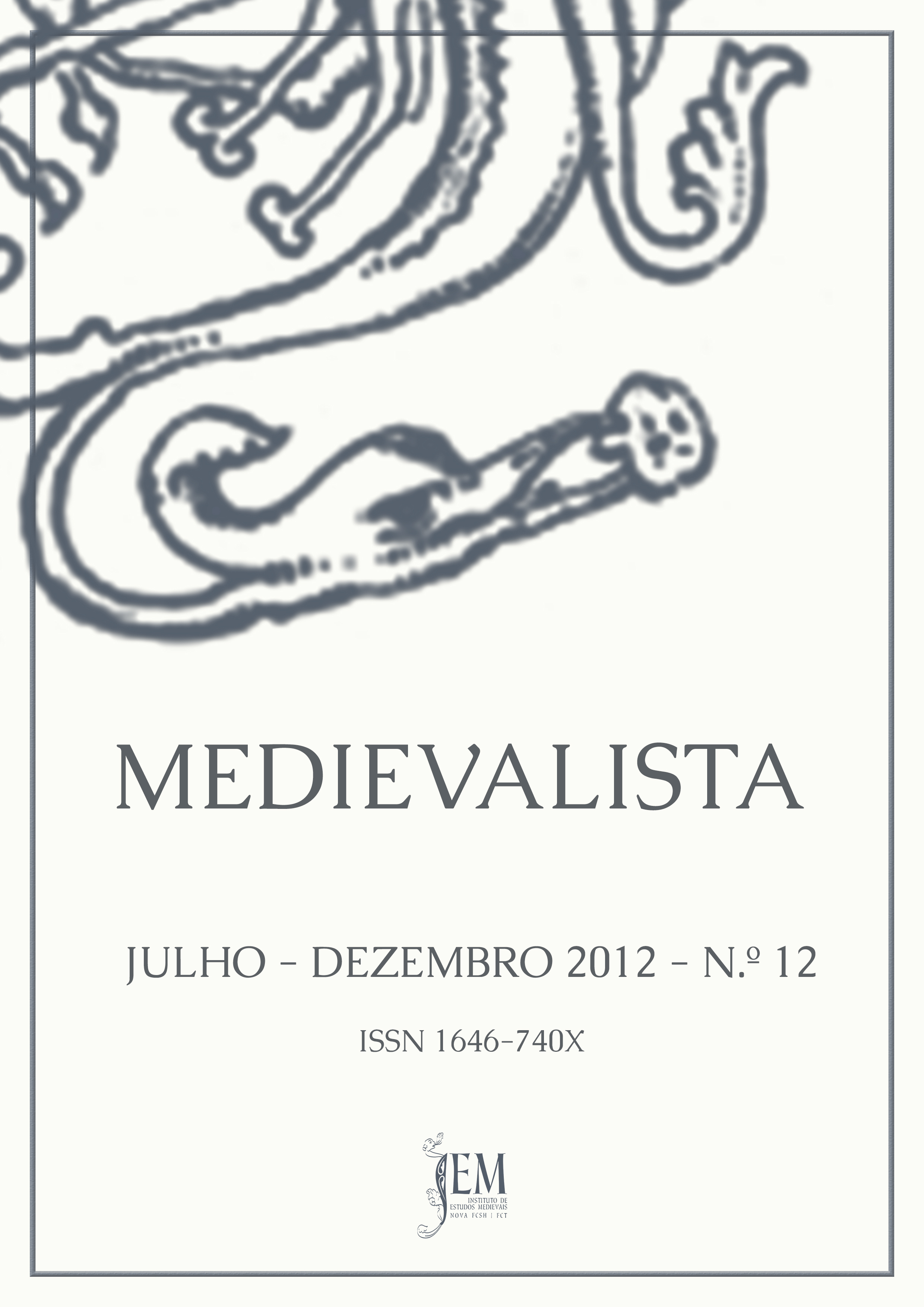 					Afficher No 12 (2012): Medievalista
				