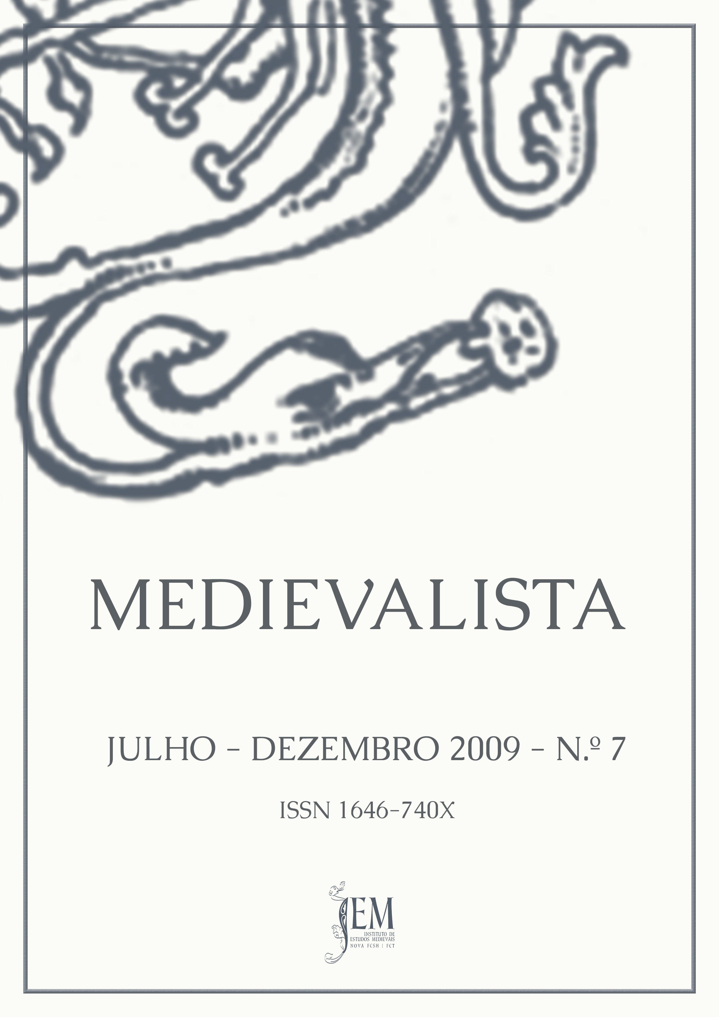 					Ver N.º 7 (2009): Medievalista
				