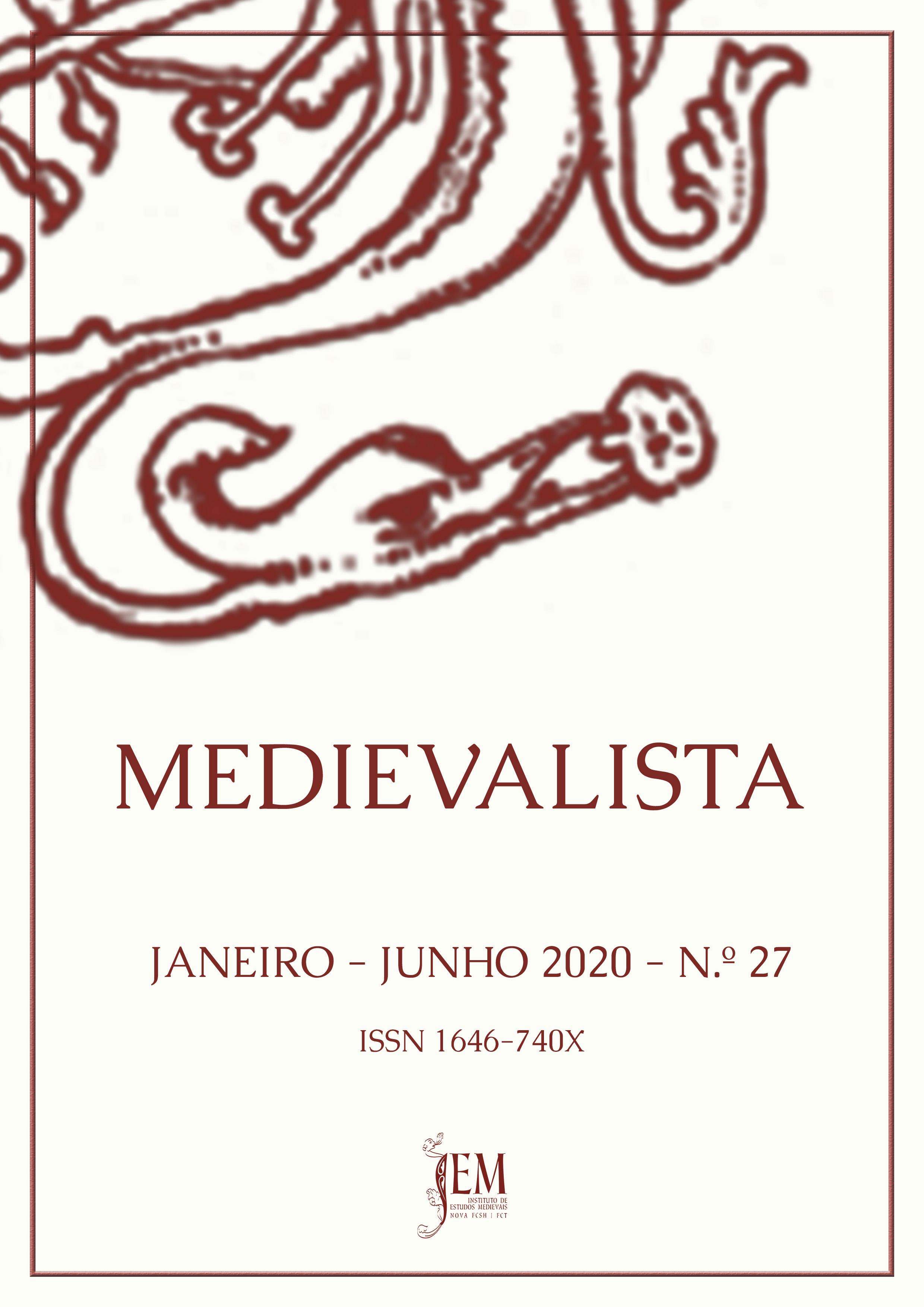 					Ver N.º 27 (2020): Medievalista
				